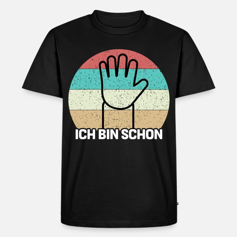 Ich Bin Schon 5 - Männer Premium Bio T-Shirt - Schwarz