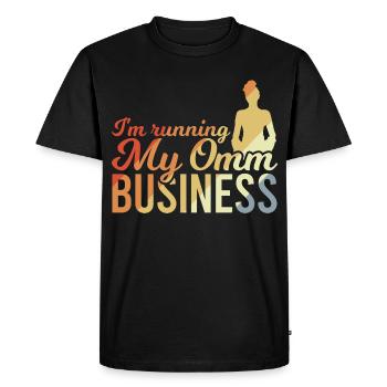 Je dirige mon entreprise Omm - T-shirt Premium bio Homme - noir - Devant - Nico (187cm)