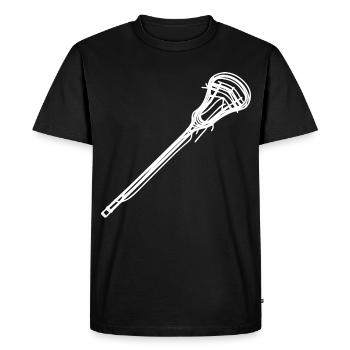 Croquis de raquette de crosse - T-shirt Premium bio Homme - noir - Devant - Nico (187cm)