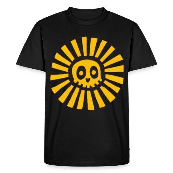 Crâne ensoleillé - T-shirt Premium bio Homme - noir - Devant - Nico (187cm)