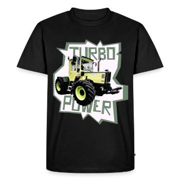 Tracteur MB trac turbo power - T-shirt Premium bio Homme - noir - Devant - Nico (187cm)