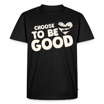 Choose to be good motivation - T-shirt Premium bio Homme - noir - Devant - Nico (187cm)