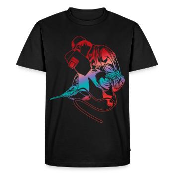 Weld - Men's Premium Organic T-Shirt - black - Front - Nico (187cm)