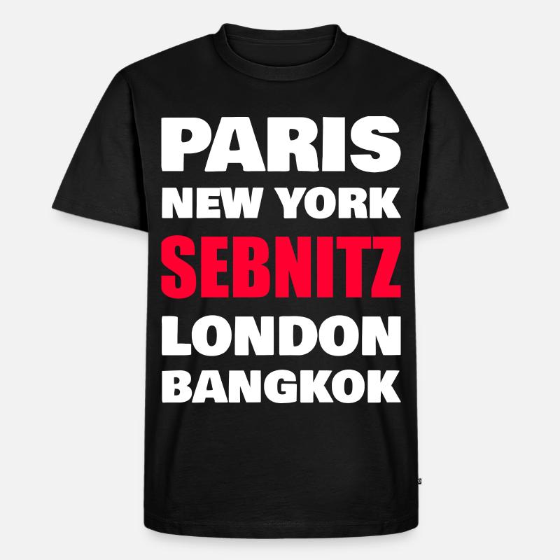 Sebnitz  - Männer Premium Bio T-Shirt - Schwarz