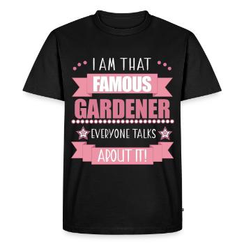 Jardinier Profession Plantes Dames Cadeau - T-shirt Premium bio Homme - noir - Devant - Nico (187cm)