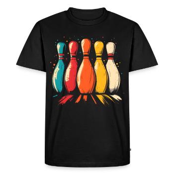 Skittles - Men's Premium Organic T-Shirt - black - Front - Nico (187cm)