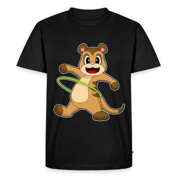 Meerkat Fitness Gymnastique Sports - T-shirt Premium bio Homme - noir - Devant - Nico (187cm)
