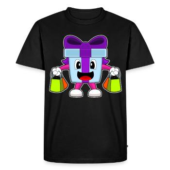 Forfait Achats de Noël - T-shirt Premium bio Homme - noir - Devant - Nico (187cm)
