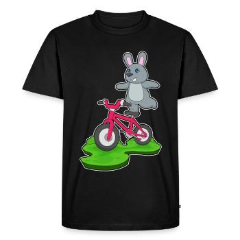 Vélo de lapin - T-shirt Premium bio Homme - noir - Devant - Nico (187cm)