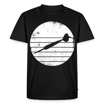 Croquis de fléchettes - T-shirt Premium bio Homme - noir - Devant - Nico (187cm)