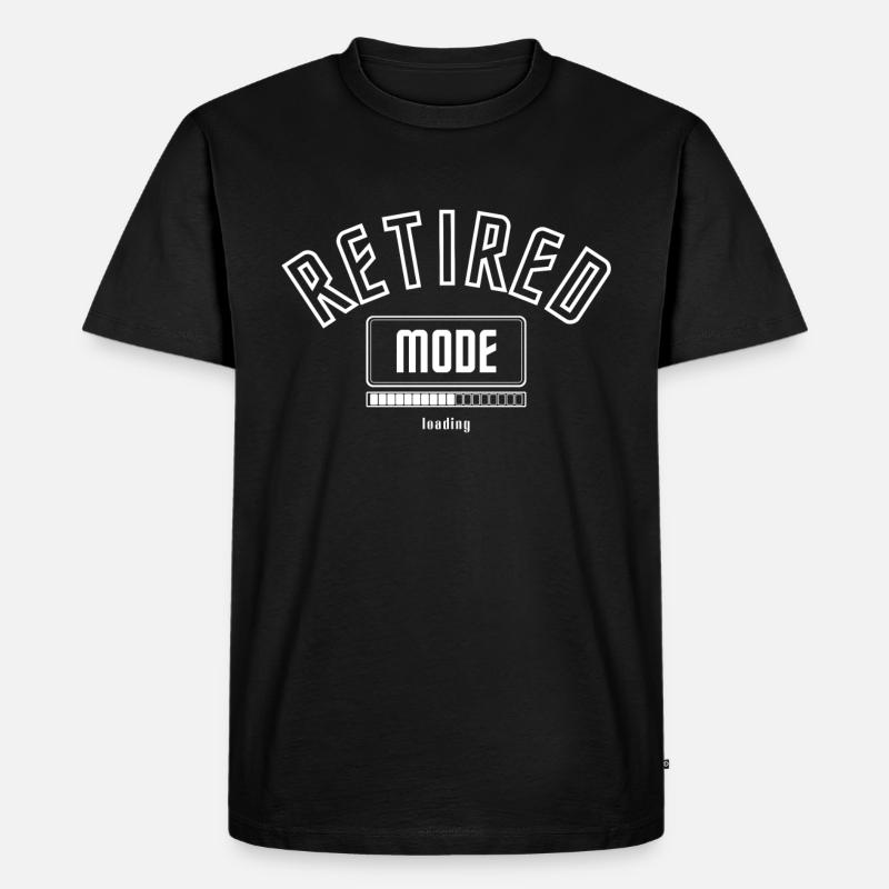 Vorfreude Rentner Modus wird geladen. - Männer Premium Bio T-Shirt - Schwarz