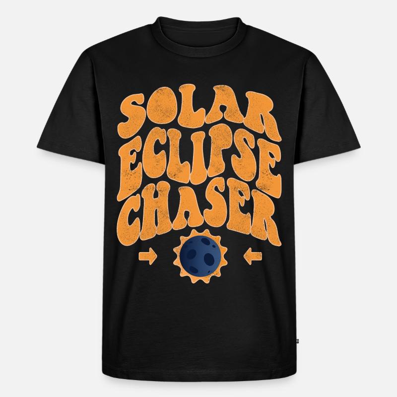 Solar eclipse chaser - Men's Premium Organic T-Shirt - black