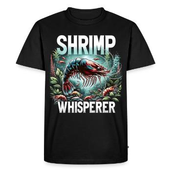 Shrimp Aquarium, Amano Shrimp, Red Fire Shrimp - Men's Premium Organic T-Shirt - black - Front - Nico (187cm)
