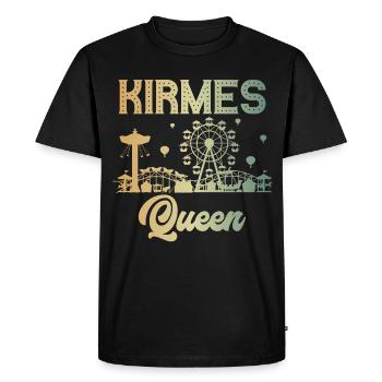 Fête foraine, Reine, Foire, Foire, Festival folklorique - T-shirt Premium bio Homme - noir - Devant - Nico (187cm)