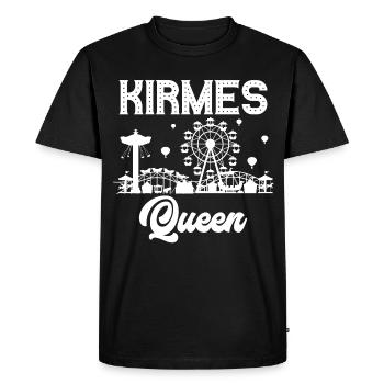 Fête foraine, Reine, Foire, Foire, Festival folklorique - T-shirt Premium bio Homme - noir - Devant - Nico (187cm)