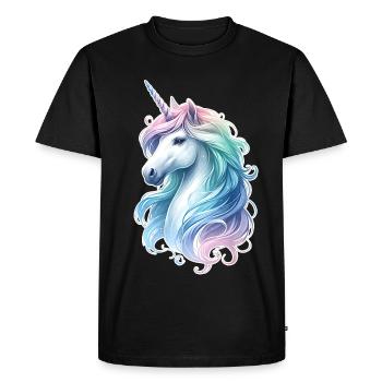 Fantasy Unicorn Horse Fans Unicorn Lovers - Men's Premium Organic T-Shirt - black - Front - Nico (187cm)