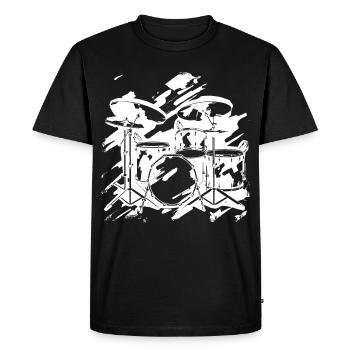 Percussion - Men's Premium Organic T-Shirt - black - Front - Nico (187cm)