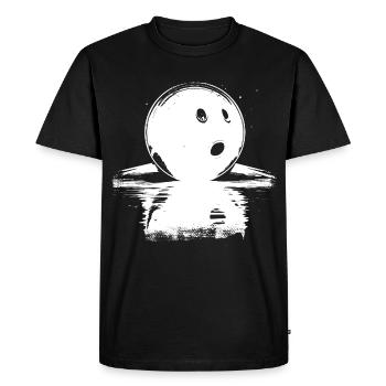 Croquis de boule de bowling - T-shirt Premium bio Homme - noir - Devant - Nico (187cm)