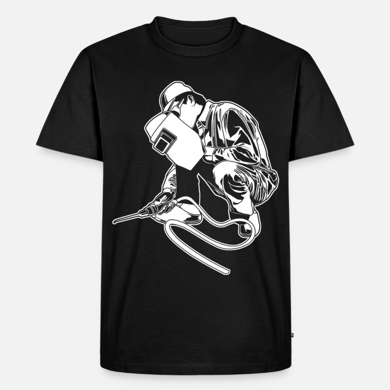 Schweißer - Männer Premium Bio T-Shirt - Schwarz