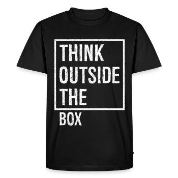 Sortez des sentiers battus - T-shirt Premium bio Homme - noir - Devant - Nico (187cm)