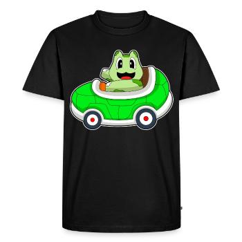 Turtle Car - Men's Premium Organic T-Shirt - black - Front - Nico (187cm)