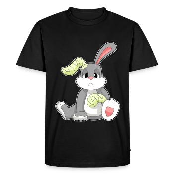 Rabbit Bandage - Men's Premium Organic T-Shirt - black - Front - Nico (187cm)