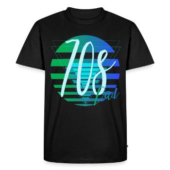 Papa des années 70 – Design rétro de papa - T-shirt Premium bio Homme - noir - Devant - Nico (187cm)