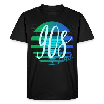 90s Dad – Cool Dad Retro Design - Men's Premium Organic T-Shirt - black - Front - Nico (187cm)