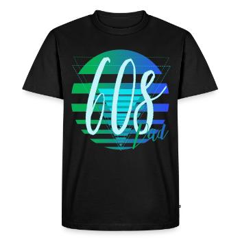 Papa des années 60 – Design rétro de papa - T-shirt Premium bio Homme - noir - Devant - Nico (187cm)
