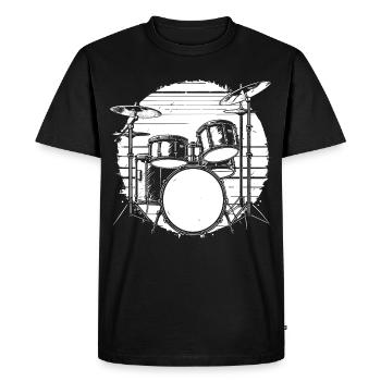 Percussion - Men's Premium Organic T-Shirt - black - Front - Nico (187cm)