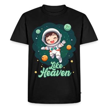 Comme le paradis - Astronaute - T-shirt Premium bio Homme - noir - Devant - Nico (187cm)