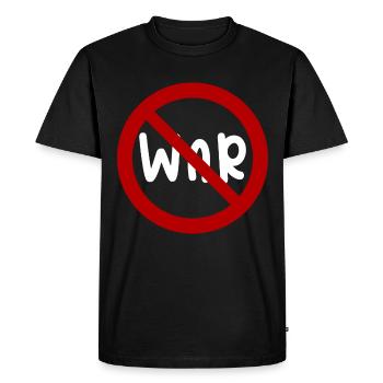 war paix - T-shirt Premium bio Homme - noir - Devant - Nico (187cm)