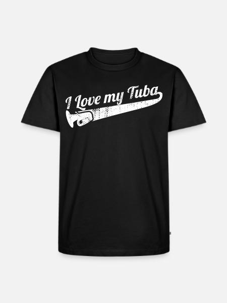 J’adore mon tuba - T-shirt Premium bio Homme - noir