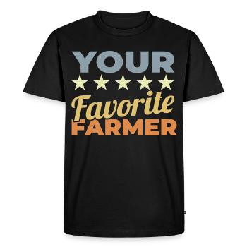 Meilleur agriculteur - T-shirt Premium bio Homme - noir - Devant - Nico (187cm)