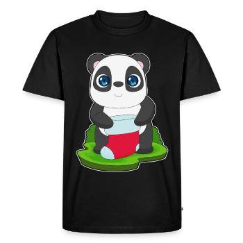 Chaussette de Noël Panda - T-shirt Premium bio Homme - noir - Devant - Nico (187cm)