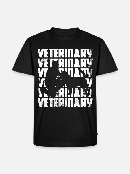 Funny veterinarian - Men's Premium Organic T-Shirt - black