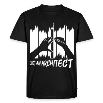 Un seul architecte - T-shirt Premium bio Homme - noir - Devant - Nico (187cm)
