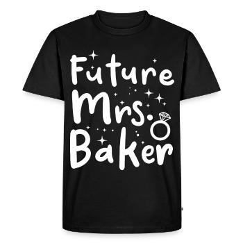 Future Mrs. Baker - Men's Premium Organic T-Shirt - black - Front - Nico (187cm)