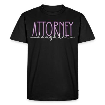 Avocat Fille Fière Cadeau Mignon - T-shirt Premium bio Homme - noir - Devant - Nico (187cm)