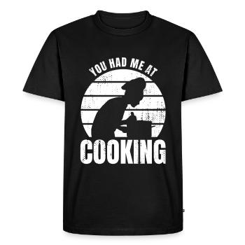 You had me cooking - Men's Premium Organic T-Shirt - black - Front - Nico (187cm)