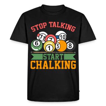 Blague de billard - T-shirt Premium bio Homme - noir - Devant - Nico (187cm)