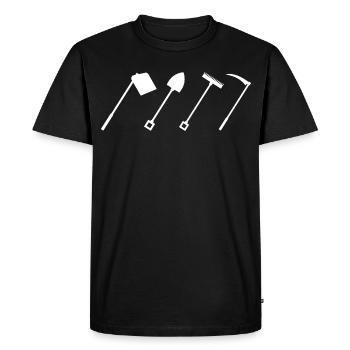 Outils agricoles - T-shirt Premium bio Homme - noir - Devant - Nico (187cm)