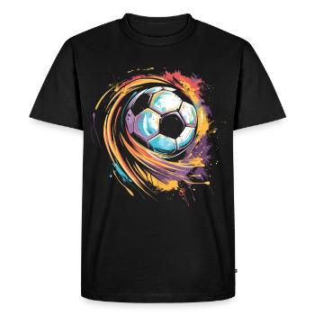 Football Street Art - T-shirt Premium bio Homme - noir - Devant - Nico (187cm)