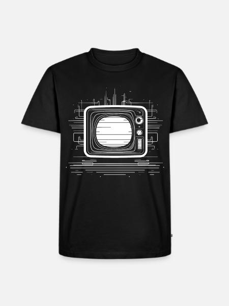 Sketch télévisé à l’ancienne - T-shirt Premium bio Homme - noir