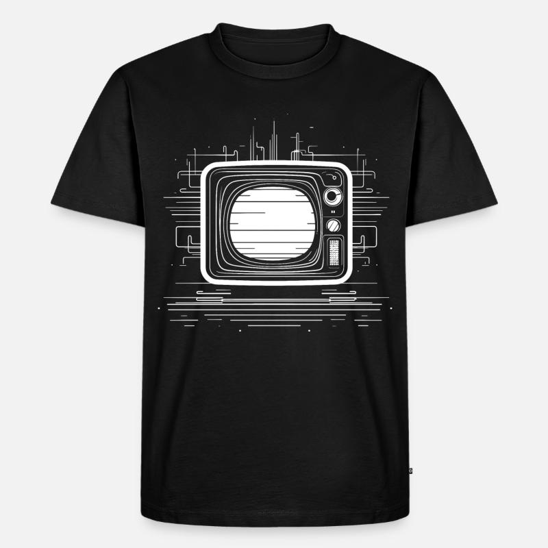 Sketch télévisé à l’ancienne - T-shirt Premium bio Homme - noir