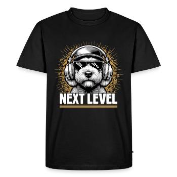 Goldendoodle Hip Hop Chien Cadeau de niveau supérieur - T-shirt Premium bio Homme - noir - Devant - Nico (187cm)