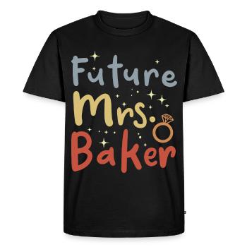 Woman Baker Vintage Look - Men's Premium Organic T-Shirt - black - Front - Nico (187cm)