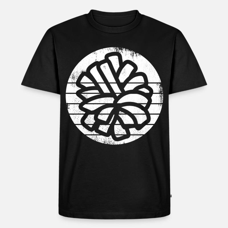 Cheerleader Pompons - Männer Premium Bio T-Shirt - Schwarz