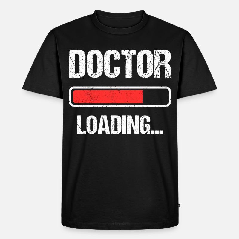 Doctor Loading I - Männer Premium Bio T-Shirt - Schwarz