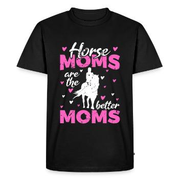 Les mères des chevaux sont les meilleures mères - T-shirt Premium bio Homme - noir - Devant - Nico (187cm)